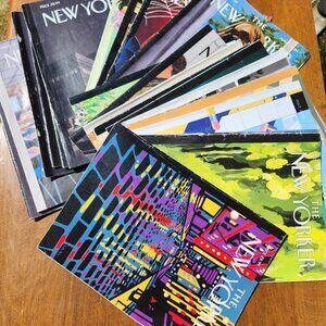 The New Yorker Magazine Bundle Lot of 7 Magazines RANDOM DATES Reading bundle Y